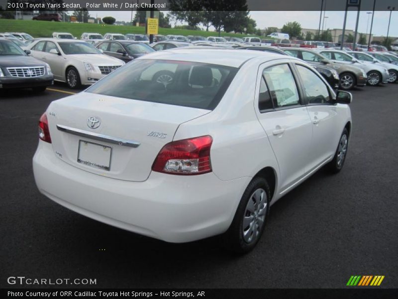Polar White / Dark Charcoal 2010 Toyota Yaris Sedan