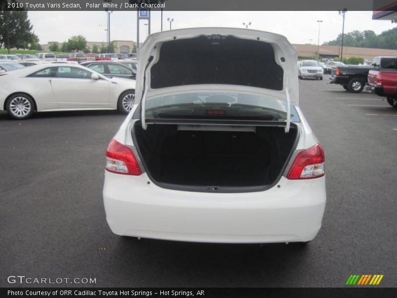 Polar White / Dark Charcoal 2010 Toyota Yaris Sedan