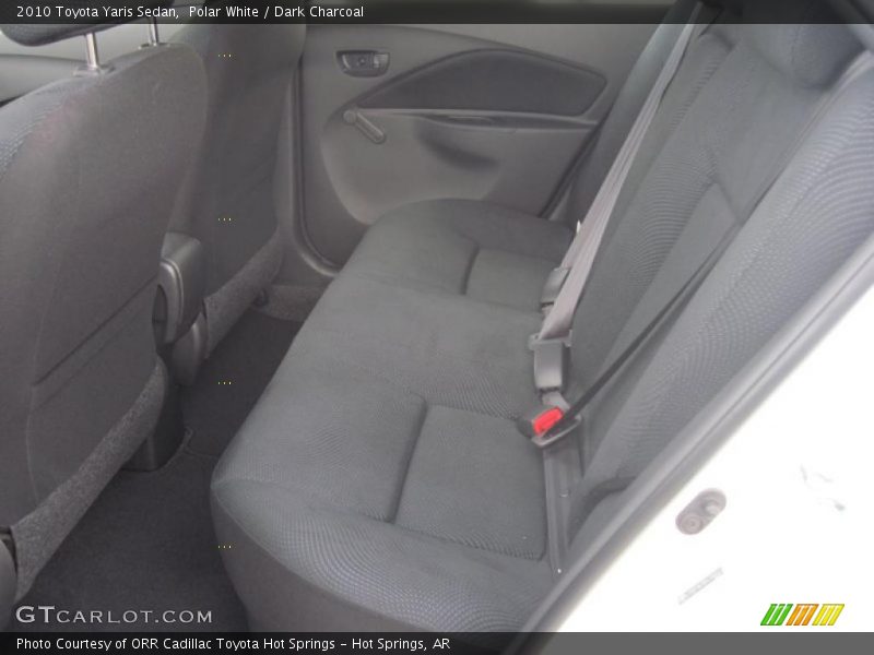 Polar White / Dark Charcoal 2010 Toyota Yaris Sedan