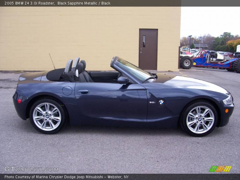 Black Sapphire Metallic / Black 2005 BMW Z4 3.0i Roadster