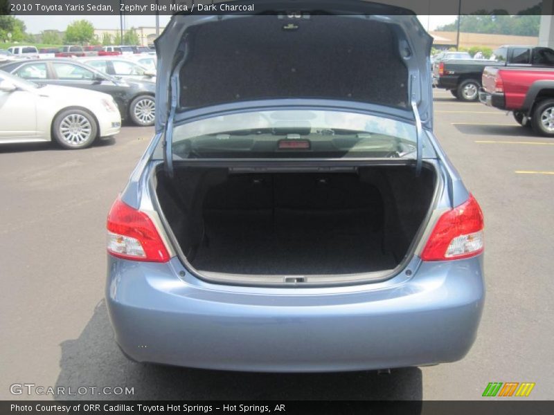 Zephyr Blue Mica / Dark Charcoal 2010 Toyota Yaris Sedan