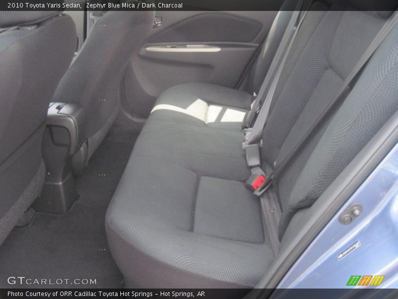 Zephyr Blue Mica / Dark Charcoal 2010 Toyota Yaris Sedan
