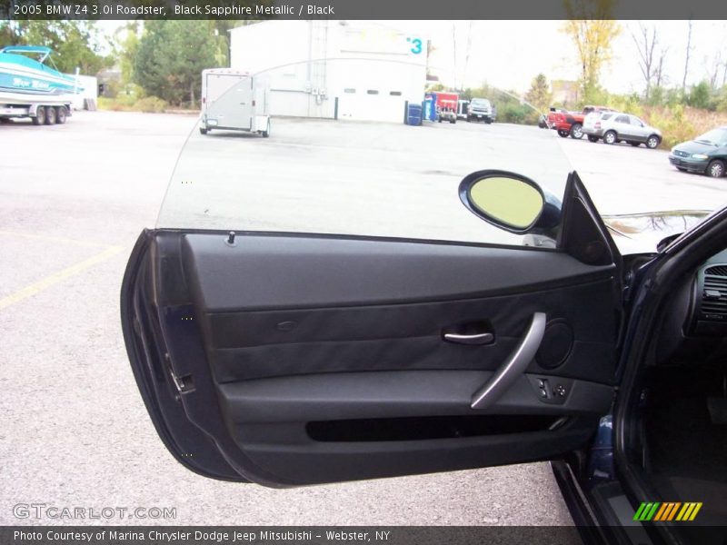 Black Sapphire Metallic / Black 2005 BMW Z4 3.0i Roadster