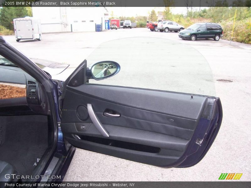 Black Sapphire Metallic / Black 2005 BMW Z4 3.0i Roadster
