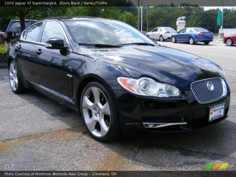 Ebony Black / Barley/Truffle 2009 Jaguar XF Supercharged