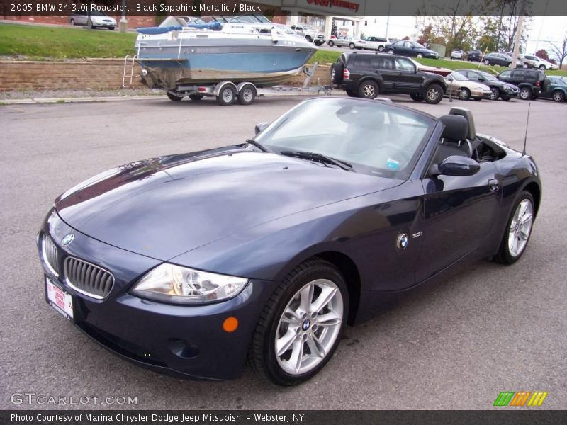 Black Sapphire Metallic / Black 2005 BMW Z4 3.0i Roadster