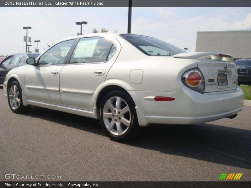 Glacier White Pearl / Blond 2003 Nissan Maxima GLE