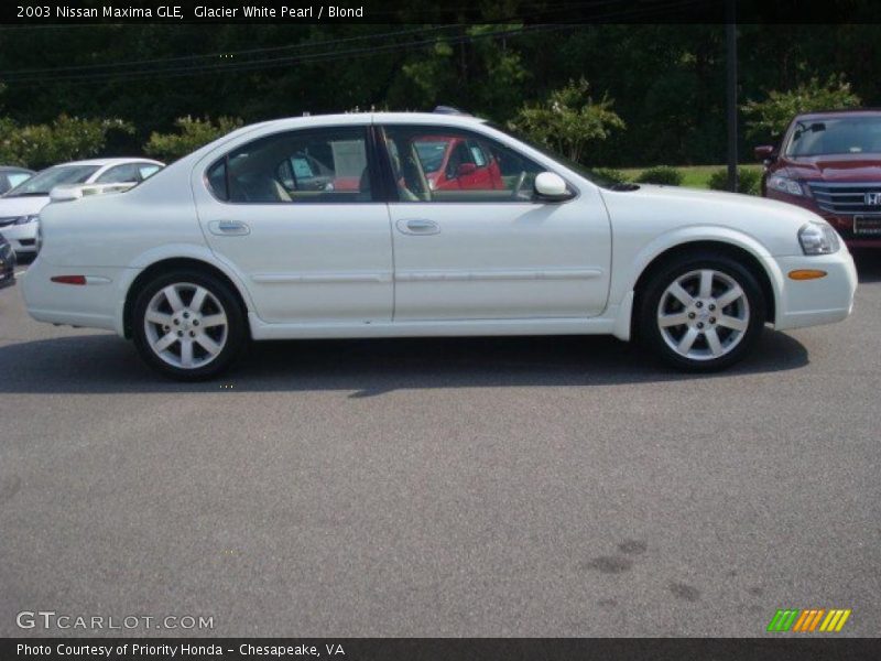 Glacier White Pearl / Blond 2003 Nissan Maxima GLE