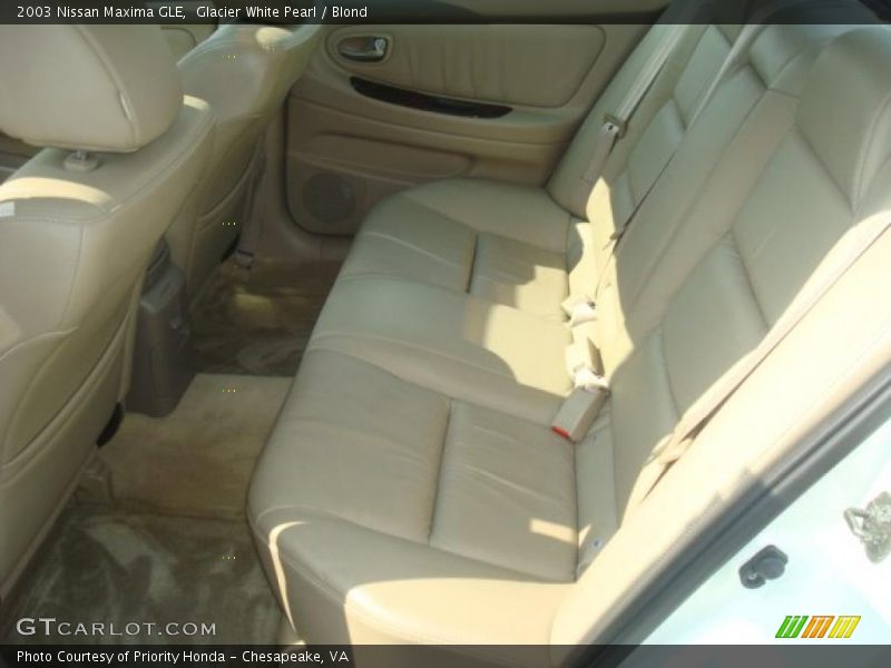 Glacier White Pearl / Blond 2003 Nissan Maxima GLE