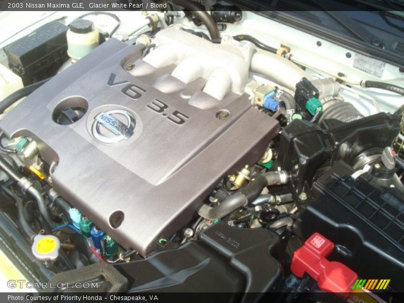 Glacier White Pearl / Blond 2003 Nissan Maxima GLE