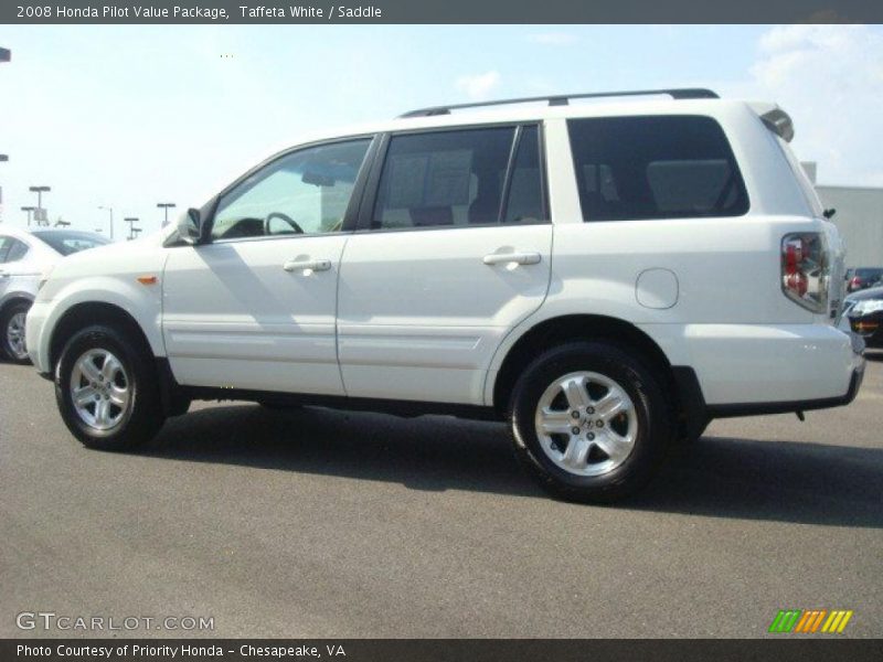 Taffeta White / Saddle 2008 Honda Pilot Value Package