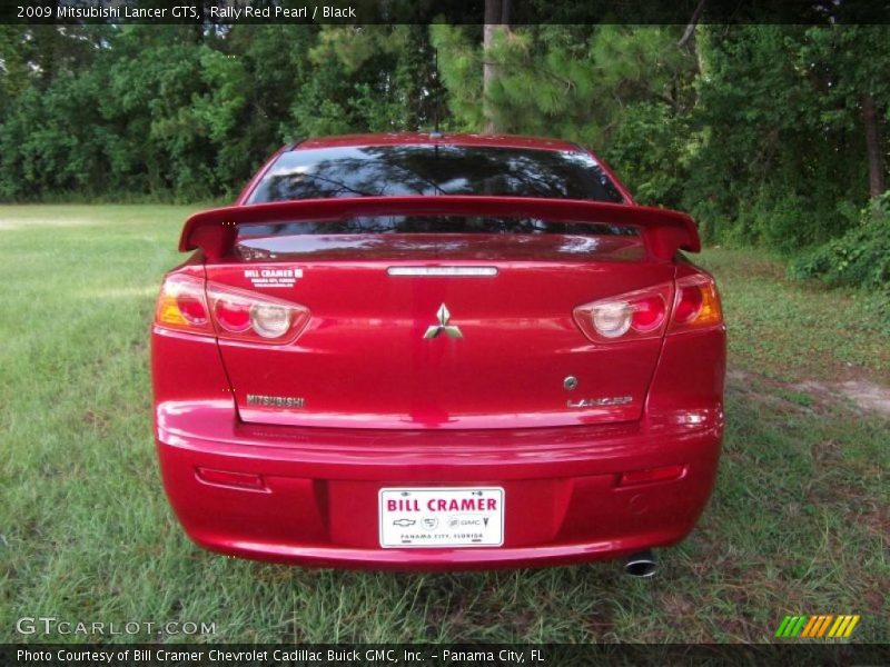 Rally Red Pearl / Black 2009 Mitsubishi Lancer GTS
