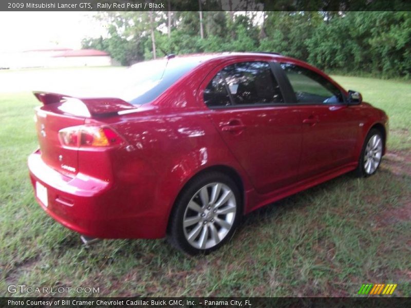 Rally Red Pearl / Black 2009 Mitsubishi Lancer GTS