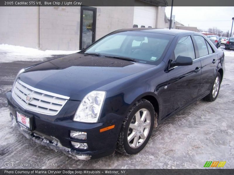 Blue Chip / Light Gray 2005 Cadillac STS V8