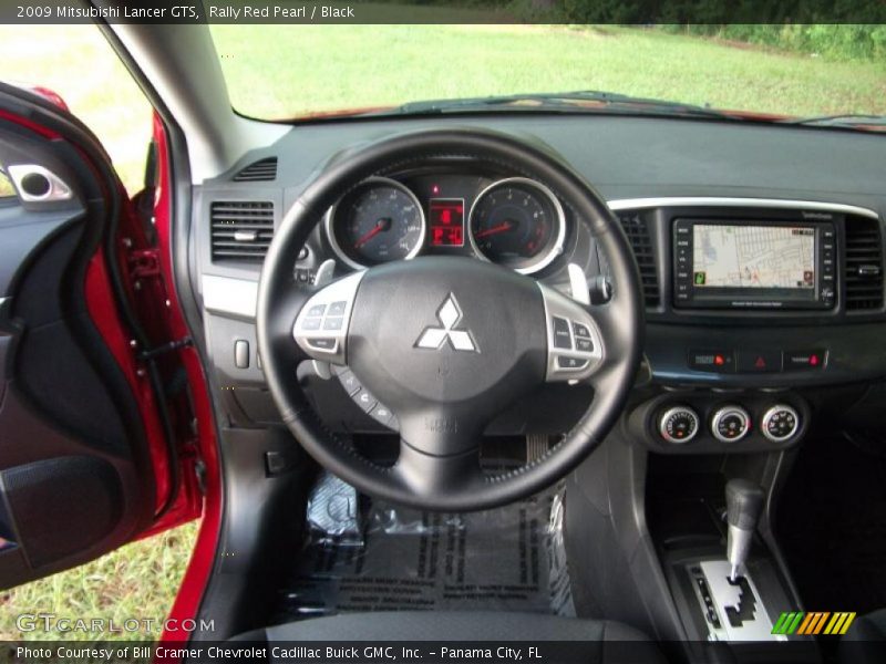 Rally Red Pearl / Black 2009 Mitsubishi Lancer GTS