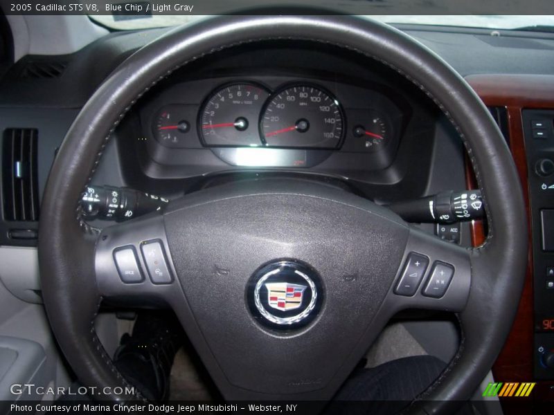 Blue Chip / Light Gray 2005 Cadillac STS V8