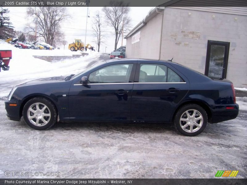 Blue Chip / Light Gray 2005 Cadillac STS V8