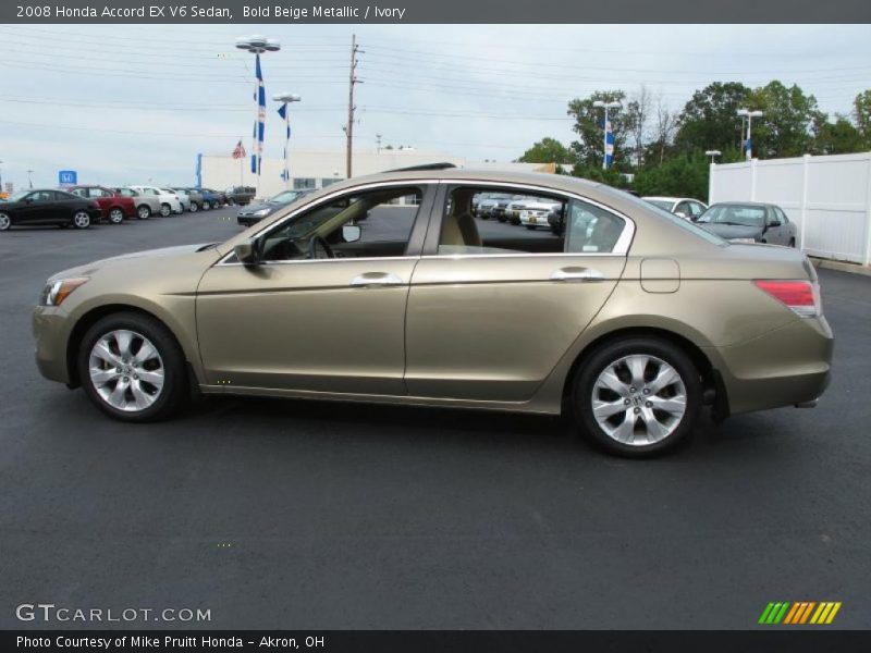 Bold Beige Metallic / Ivory 2008 Honda Accord EX V6 Sedan