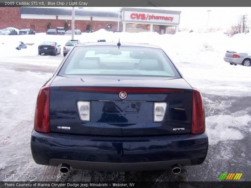 Blue Chip / Light Gray 2005 Cadillac STS V8