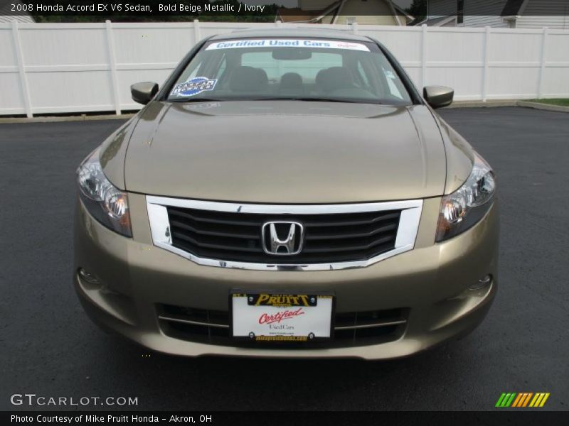 Bold Beige Metallic / Ivory 2008 Honda Accord EX V6 Sedan