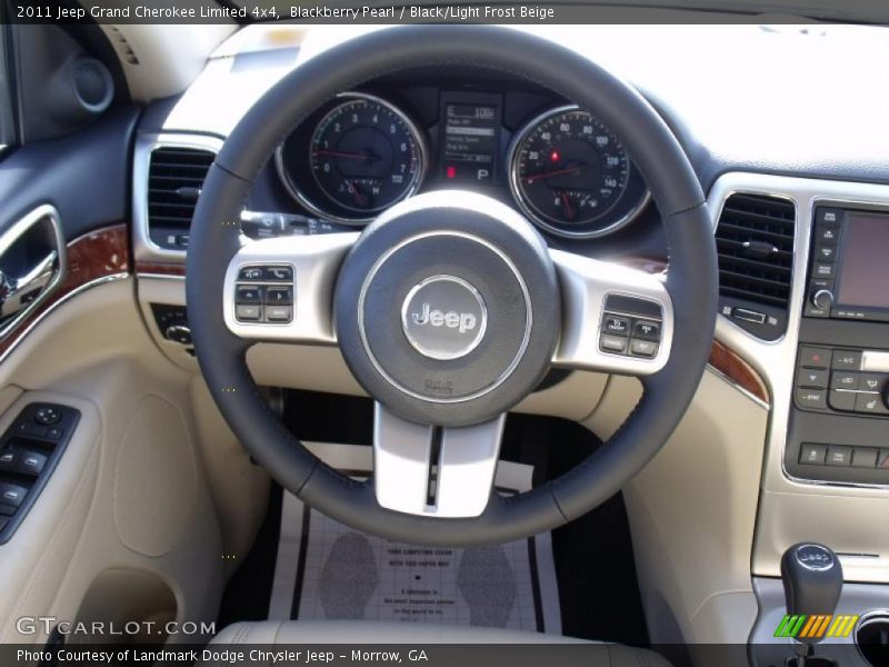 Blackberry Pearl / Black/Light Frost Beige 2011 Jeep Grand Cherokee Limited 4x4