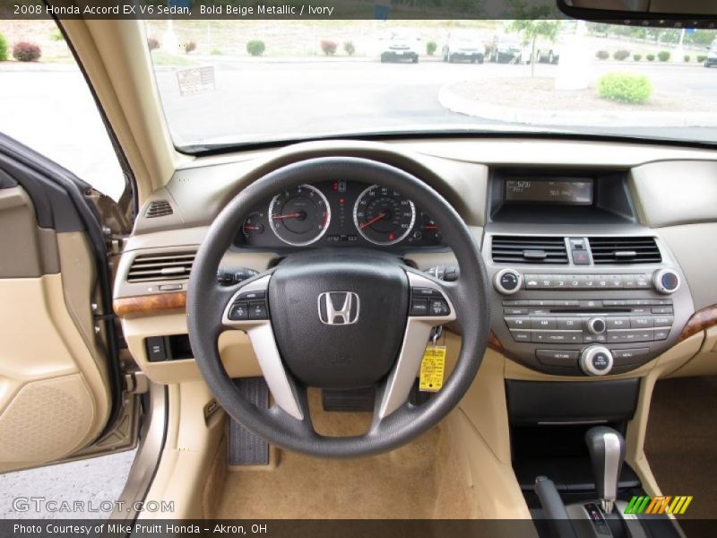 Bold Beige Metallic / Ivory 2008 Honda Accord EX V6 Sedan