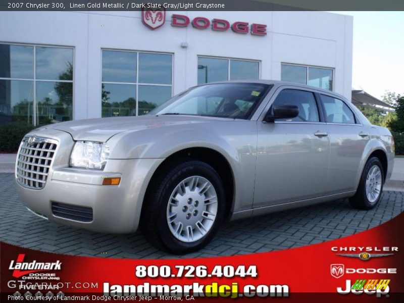 Linen Gold Metallic / Dark Slate Gray/Light Graystone 2007 Chrysler 300