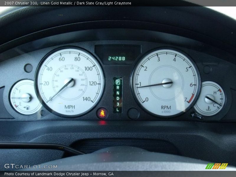 Linen Gold Metallic / Dark Slate Gray/Light Graystone 2007 Chrysler 300