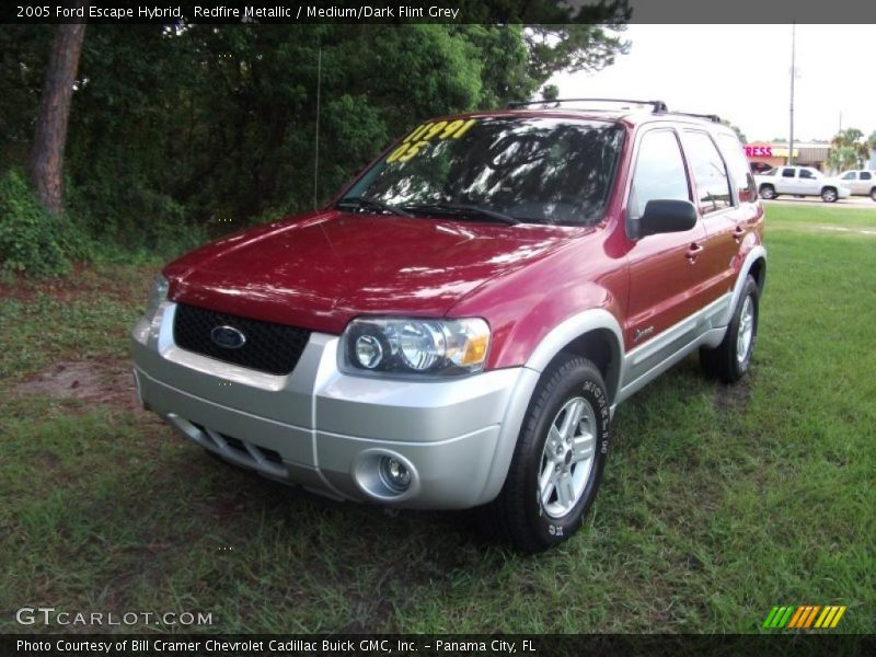 Redfire Metallic / Medium/Dark Flint Grey 2005 Ford Escape Hybrid