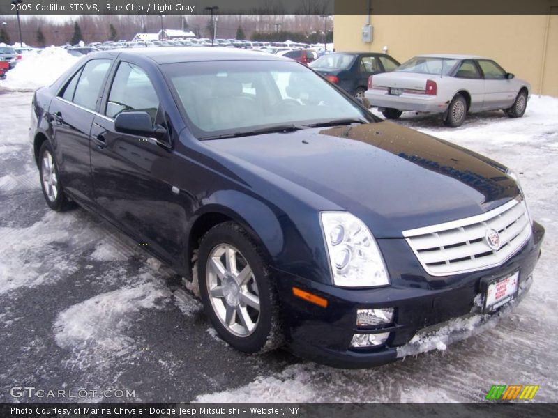 Blue Chip / Light Gray 2005 Cadillac STS V8