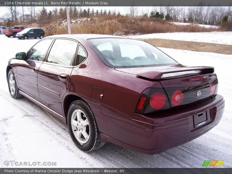 Berry Red Metallic / Medium Gray 2004 Chevrolet Impala LS
