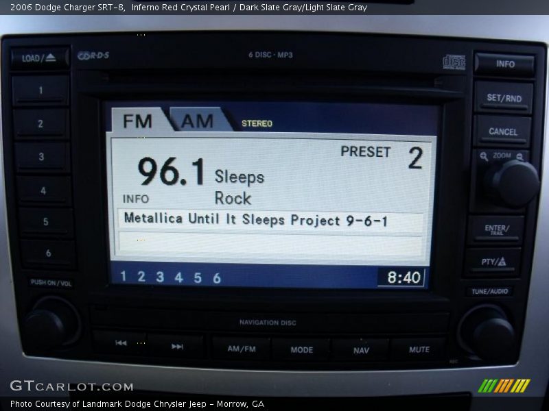 Inferno Red Crystal Pearl / Dark Slate Gray/Light Slate Gray 2006 Dodge Charger SRT-8