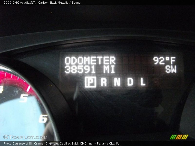 Carbon Black Metallic / Ebony 2009 GMC Acadia SLT