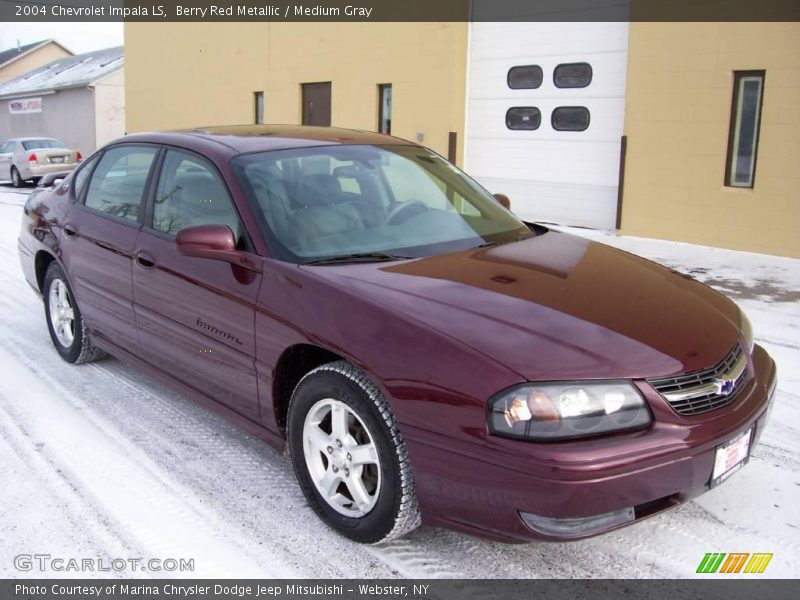 Berry Red Metallic / Medium Gray 2004 Chevrolet Impala LS