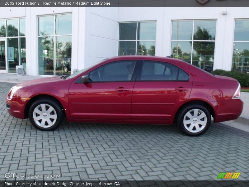 Redfire Metallic / Medium Light Stone 2009 Ford Fusion S