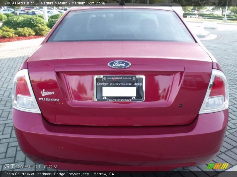 Redfire Metallic / Medium Light Stone 2009 Ford Fusion S