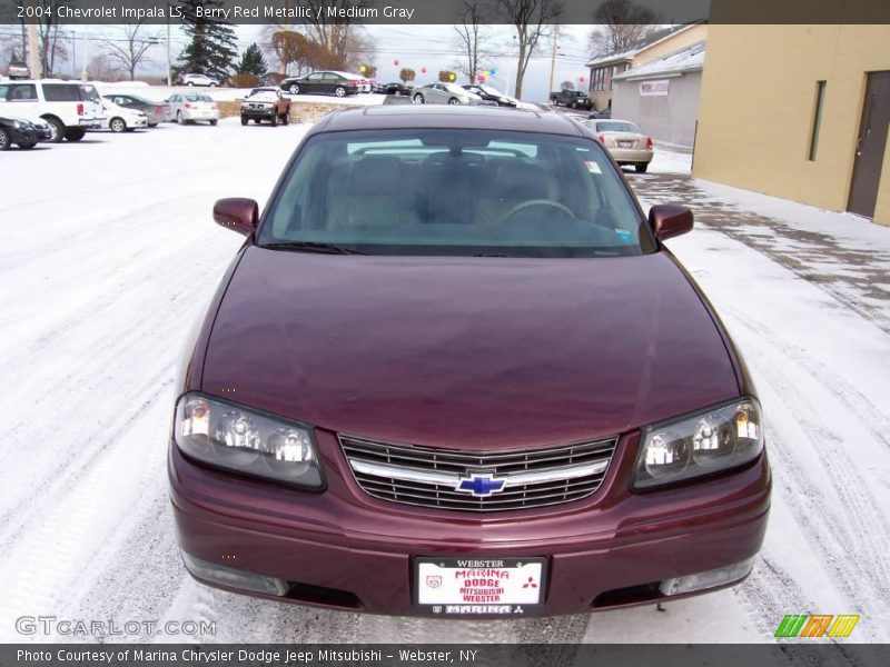 Berry Red Metallic / Medium Gray 2004 Chevrolet Impala LS