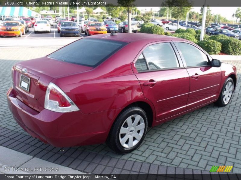 Redfire Metallic / Medium Light Stone 2009 Ford Fusion S