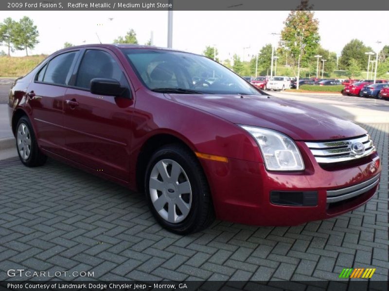 Redfire Metallic / Medium Light Stone 2009 Ford Fusion S