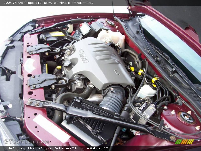 Berry Red Metallic / Medium Gray 2004 Chevrolet Impala LS