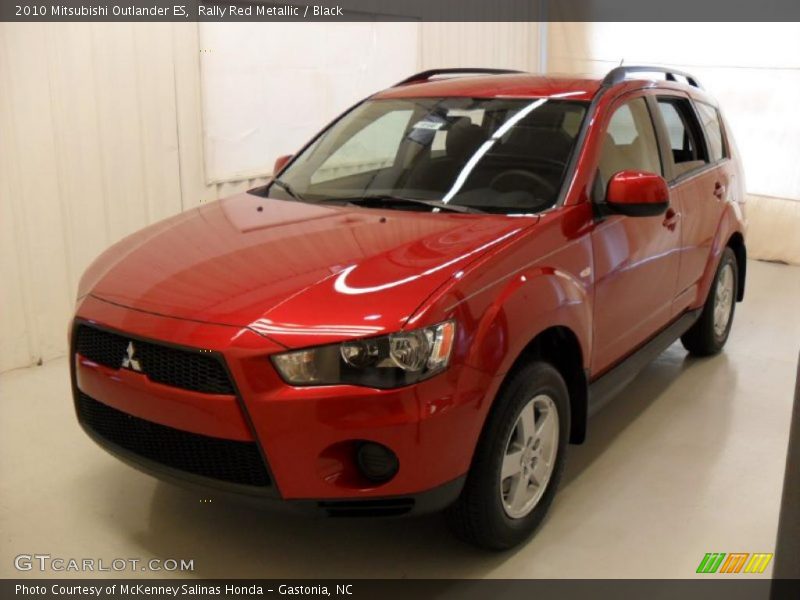 Rally Red Metallic / Black 2010 Mitsubishi Outlander ES