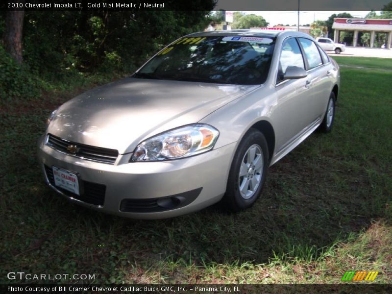 Gold Mist Metallic / Neutral 2010 Chevrolet Impala LT