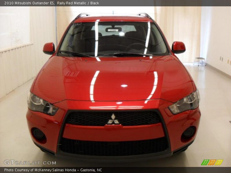 Rally Red Metallic / Black 2010 Mitsubishi Outlander ES