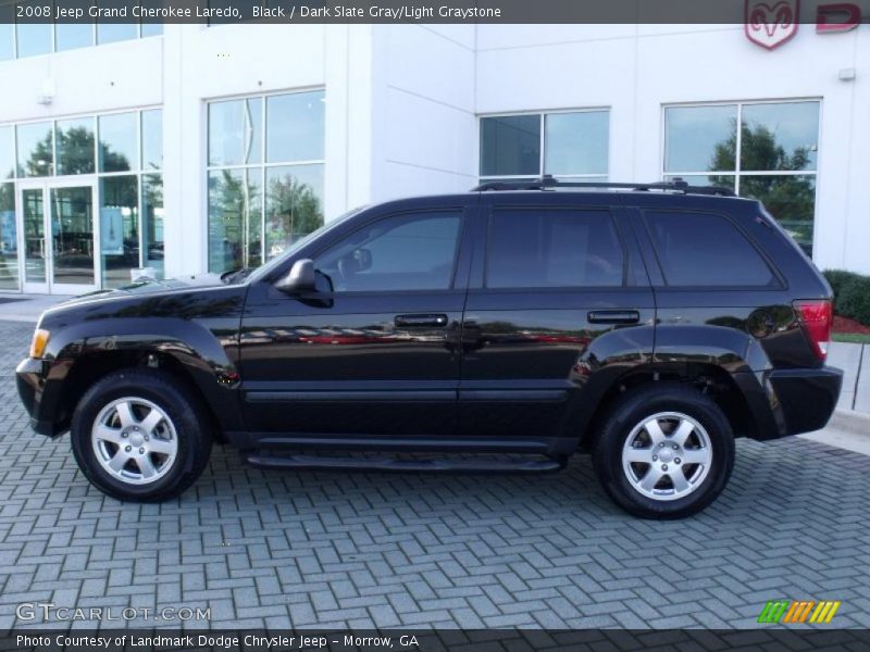 Black / Dark Slate Gray/Light Graystone 2008 Jeep Grand Cherokee Laredo