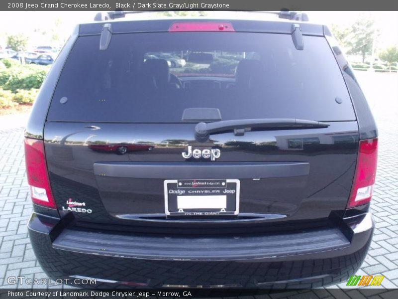Black / Dark Slate Gray/Light Graystone 2008 Jeep Grand Cherokee Laredo