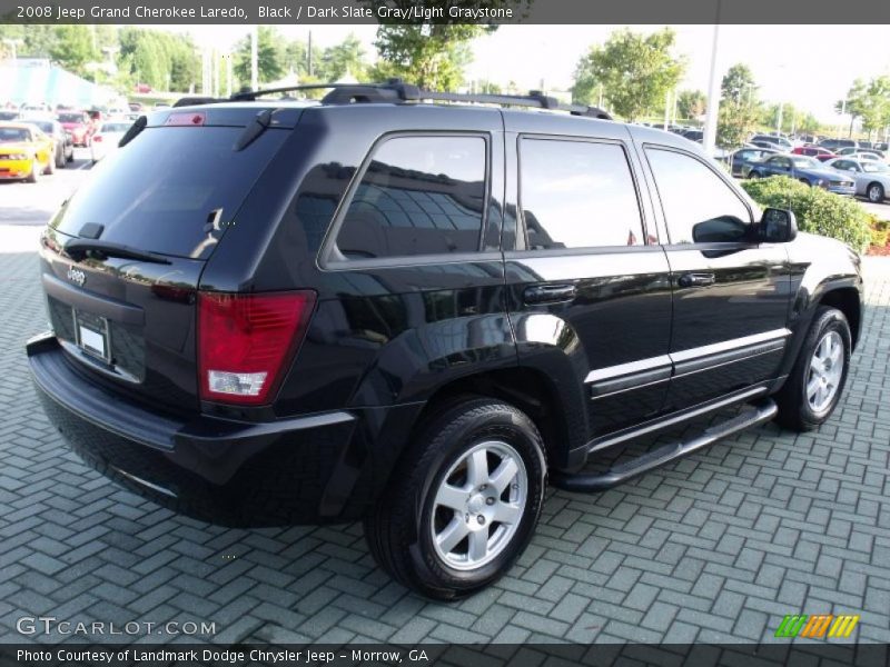 Black / Dark Slate Gray/Light Graystone 2008 Jeep Grand Cherokee Laredo