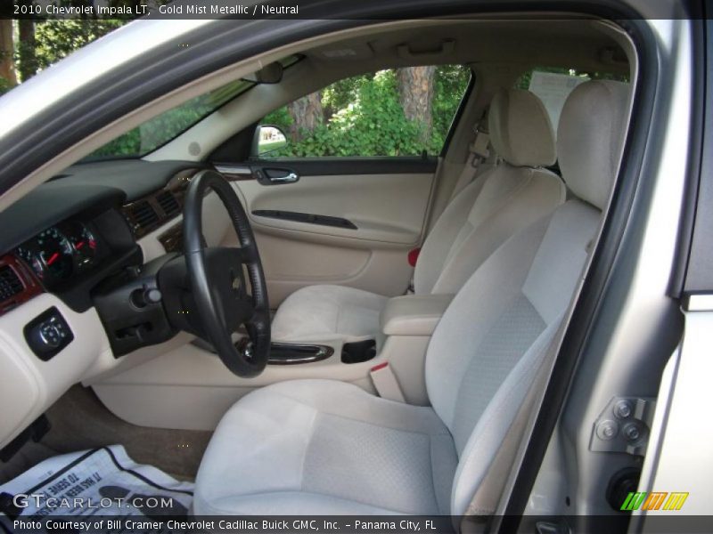 Gold Mist Metallic / Neutral 2010 Chevrolet Impala LT