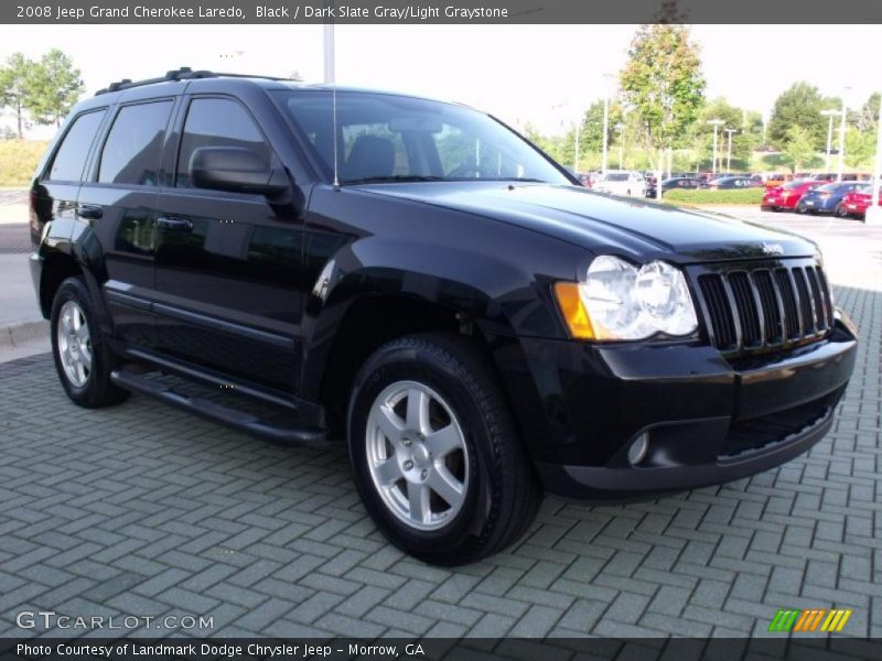 Black / Dark Slate Gray/Light Graystone 2008 Jeep Grand Cherokee Laredo
