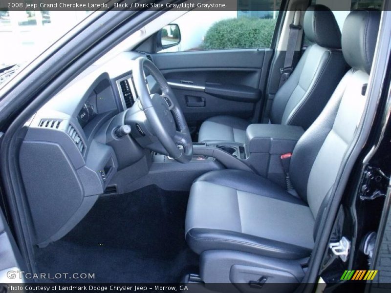 Black / Dark Slate Gray/Light Graystone 2008 Jeep Grand Cherokee Laredo