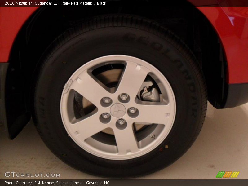 Rally Red Metallic / Black 2010 Mitsubishi Outlander ES